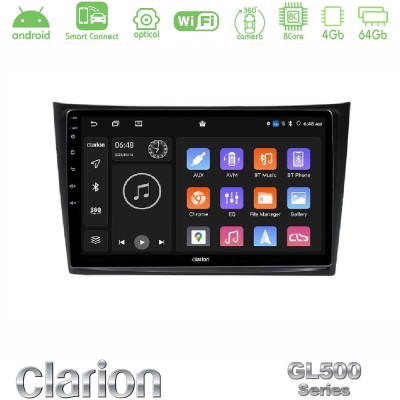 Clarion GL500 Series 8Core Android ClarionOS 4+64GB Volvo XC90 2006-2014 Navigation Multimedia Tablet 10″