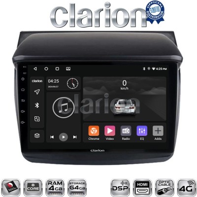 CLARION GL74094 Οθόνη OEM Multimedia Αυτοκινήτου για MITSUBISHI L200 2006 2014 (CarPlay/AndroidAuto/BT/GPS/WIFI/GPRS)