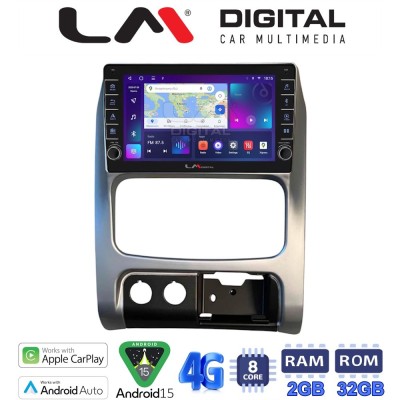 LM Digital - LM ZG8736 GPS Οθόνη OEM Multimedia Αυτοκινήτου για JEEP CHEROKEE & LIBERTY 2002-2007 (CarPlay/AndroidAuto/BT/GPS/WI