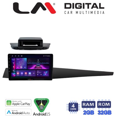 LM Digital - LM ZA4348 GPS Οθόνη OEM Multimedia Αυτοκινήτου για Renault Laguna 3 2008 2015 (CarPlay/AndroidAuto/BT/GPS/WIFI)