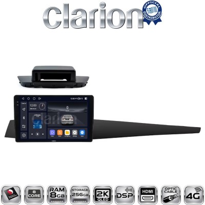 CLARION GL75348 Οθόνη OEM Multimedia Αυτοκινήτου για Renault Laguna 3 2008 2015 (CarPlay/AndroidAuto/BT/GPS/WIFI/GPRS)