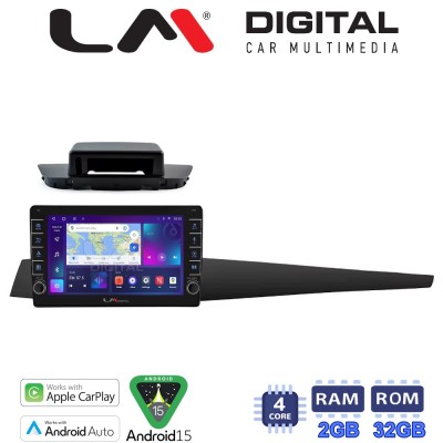 LM Digital - LM ZG4348 GPS Οθόνη OEM Multimedia Αυτοκινήτου για Renault Laguna 3 2008 2015 (CarPlay/AndroidAuto/BT/GPS/WIFI/GPR