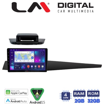 LM Digital - LM ZN4348 GPS Οθόνη OEM Multimedia Αυτοκινήτου για Renault Laguna 3 2008 2015 (CarPlay/AndroidAuto/BT/GPS/WIFI/GPR