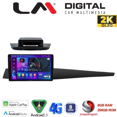 LM Digital - LM ZQ8348 GPS Οθόνη OEM Multimedia Αυτοκινήτου για Renault Laguna 3 2008 2015 (CarPlay/AndroidAuto/BT/GPS/WIFI/GPR