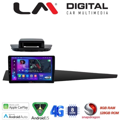 LM Digital - LM ZT8348 GPS Οθόνη OEM Multimedia Αυτοκινήτου για Renault Laguna 3 2008 2015 (CarPlay/AndroidAuto/BT/GPS/WIFI/GPR