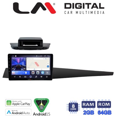 LM Digital - LM ZW8348 GPS Οθόνη OEM Multimedia Αυτοκινήτου για Renault Laguna 3 2008 2015 (CarPlay/AndroidAuto/BT/GPS/WIFI)