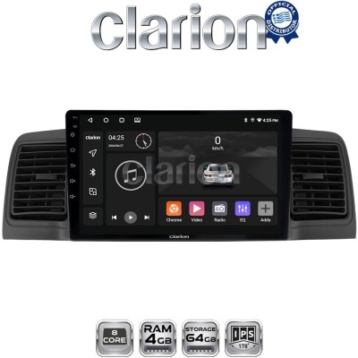 CLARION GL52010B Οθόνη OEM Multimedia Αυτοκινήτου για Toyota Corolla 2000 2007 (CarPlay/AndroidAuto/BT/GPS/WIFI/GPRS)