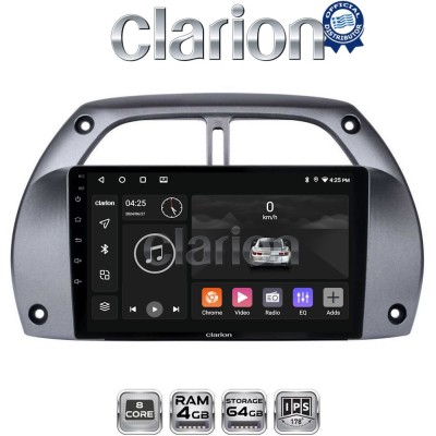 CLARION GL52071 Οθόνη OEM Multimedia Αυτοκινήτου για Toyota Rav 4 2001 2006 (CarPlay/AndroidAuto/BT/GPS/WIFI/GPRS)