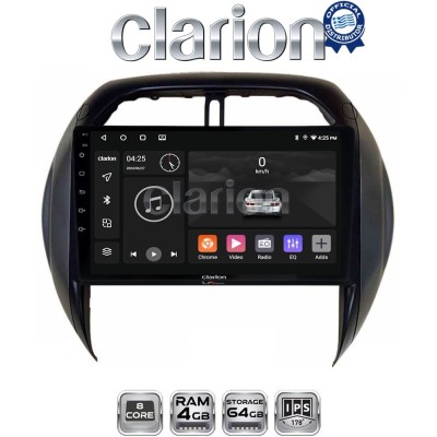 CLARION GL52071CL Οθόνη OEM Multimedia Αυτοκινήτου για Toyota Rav4 2000 2006 (CarPlay/AndroidAuto/BT/GPS/WIFI/GPRS)