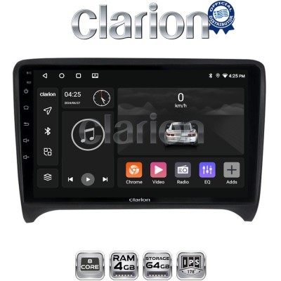 CLARION GL52078 Οθόνη OEM Multimedia Αυτοκινήτου για AUDI TT 2007 2014 (CarPlay/AndroidAuto/BT/GPS/WIFI/GPRS)