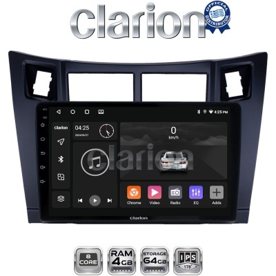 CLARION GL52084 Οθόνη OEM Multimedia Αυτοκινήτου για Τoyota Yaris 2006 2011 (CarPlay/AndroidAuto/BT/GPS/WIFI/GPRS)