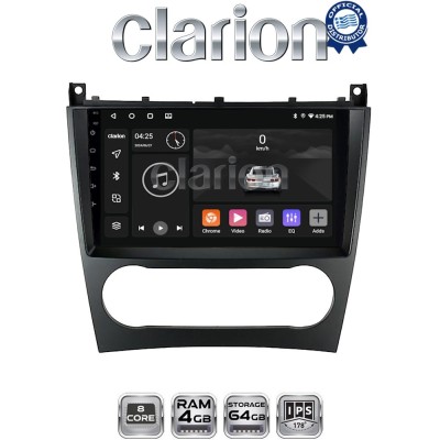CLARION GL52093 Οθόνη OEM Multimedia Αυτοκινήτου για MERCEDES C class (W203) – CLC 20042008 (CarPlay/AndroidAuto/BT/GPS/WIFI/GPR