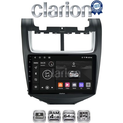 CLARION GL52108 Οθόνη OEM Multimedia Αυτοκινήτου για Chevrolet Aveo 20142017 (CarPlay/AndroidAuto/BT/GPS/WIFI/GPRS)