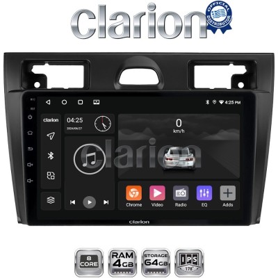 CLARION GL52140B Οθόνη OEM Multimedia Αυτοκινήτου για Ford Fiesta 2006 - 2008 (CarPlay/AndroidAuto/BT/GPS/WIFI/GPRS)