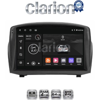 CLARION GL52152B Οθόνη OEM Multimedia Αυτοκινήτου για FORD FIESTA 20092017 (CarPlay/AndroidAuto/BT/GPS/WIFI/GPRS)