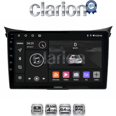 CLARION GL52156 Οθόνη OEM Multimedia Αυτοκινήτου για Hyundai i30 2012 2017 (CarPlay/AndroidAuto/BT/GPS/WIFI/GPRS)