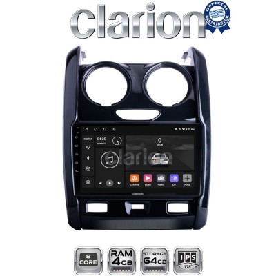 CLARION GL52158 Οθόνη OEM Multimedia Αυτοκινήτου για DACIA DUSTER 20132019 (CarPlay/AndroidAuto/BT/GPS/WIFI/GPRS)