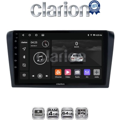 CLARION GL52161 Οθόνη OEM Multimedia Αυτοκινήτου για MAZDA 3 2003 2008 (CarPlay/AndroidAuto/BT/GPS/WIFI/GPRS)