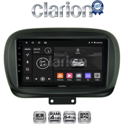 CLARION GL52199 Οθόνη OEM Multimedia Αυτοκινήτου για FIAT 500X 2014 (CarPlay/AndroidAuto/BT/GPS/WIFI/GPRS)