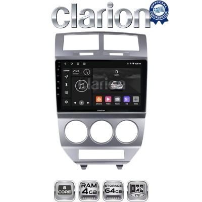 CLARION GL52203 Οθόνη OEM Multimedia Αυτοκινήτου για Dodge Caliber (CarPlay/AndroidAuto/BT/GPS/WIFI/GPRS)