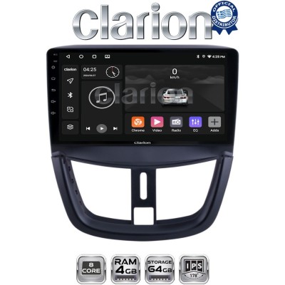 CLARION GL52207 Οθόνη OEM Multimedia Αυτοκινήτου για PEUGEOT 207 20072013 (CarPlay/AndroidAuto/BT/GPS/WIFI/GPRS)