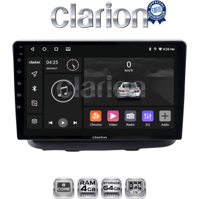 CLARION GL52210 Οθόνη OEM Multimedia Αυτοκινήτου για Fiat Doblo 2002 2007 (CarPlay/AndroidAuto/BT/GPS/WIFI/GPRS)