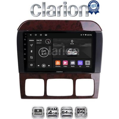 CLARION GL52220C Οθόνη OEM Multimedia Αυτοκινήτου για MERCEDES S W220 1998 2005 (CarPlay/AndroidAuto/BT/GPS/WIFI/GPRS)