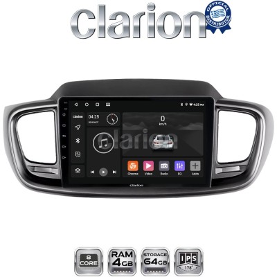 CLARION GL52224 Οθόνη OEM Multimedia Αυτοκινήτου για Kia Sorento 2013 2020 (CarPlay/AndroidAuto/BT/GPS/WIFI/GPRS)