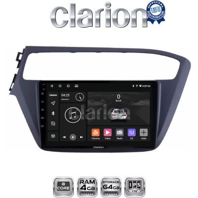 CLARION GL52226 Οθόνη OEM Multimedia Αυτοκινήτου για Hyundai i20 2019 (CarPlay/AndroidAuto/BT/GPS/WIFI/GPRS)
