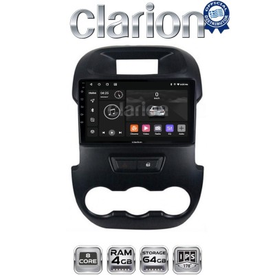 CLARION GL52245 Οθόνη OEM Multimedia Αυτοκινήτου για Ford Ranger 2011 2015 (CarPlay/AndroidAuto/BT/GPS/WIFI/GPRS)