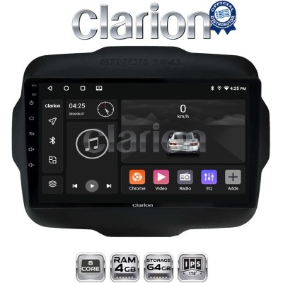 CLARION GL52273 Οθόνη OEM Multimedia Αυτοκινήτου για Jeep Grand Cherokee 2014 (CarPlay/AndroidAuto/BT/GPS/WIFI/GPRS)