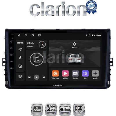 CLARION GL52284 Οθόνη OEM Multimedia Αυτοκινήτου για VW T-ROC & T-CROSS 2017 (CarPlay/AndroidAuto/BT/GPS/WIFI/GPRS)