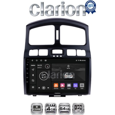 CLARION GL52317 Οθόνη OEM Multimedia Αυτοκινήτου για Hyundai SantaFe 2004 2006 (CarPlay/AndroidAuto/BT/GPS/WIFI/GPRS)