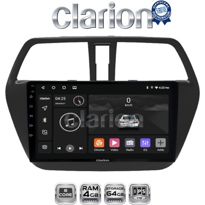 CLARION GL52337 Οθόνη OEM Multimedia Αυτοκινήτου για Suzuki SX4 Scross 2014 (CarPlay/AndroidAuto/BT/GPS/WIFI/GPRS)