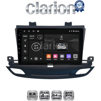 CLARION GL52339 Οθόνη OEM Multimedia Αυτοκινήτου για Opel Insignia 2018 (CarPlay/AndroidAuto/BT/GPS/WIFI/GPRS)