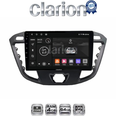 CLARION GL52366 Οθόνη OEM Multimedia Αυτοκινήτου για TRANSIT CUSTOM - TOURNEO CUSTOM 2013 (CarPlay/AndroidAuto/BT/GPS/WIFI/GPRS)