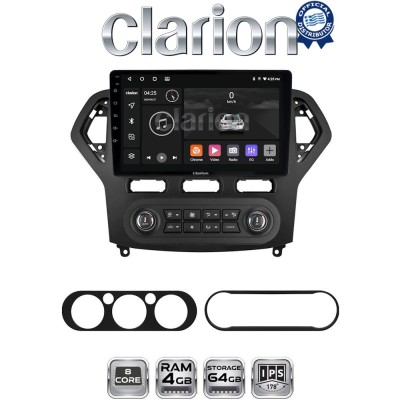 CLARION GL52367B Οθόνη OEM Multimedia Αυτοκινήτου για FORD MONDEO 2007 2010 (CarPlay/AndroidAuto/BT/GPS/WIFI/GPRS)