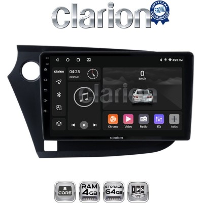 CLARION GL52381 Οθόνη OEM Multimedia Αυτοκινήτου για HONDA INSIGHT 20092014 (CarPlay/AndroidAuto/BT/GPS/WIFI/GPRS)