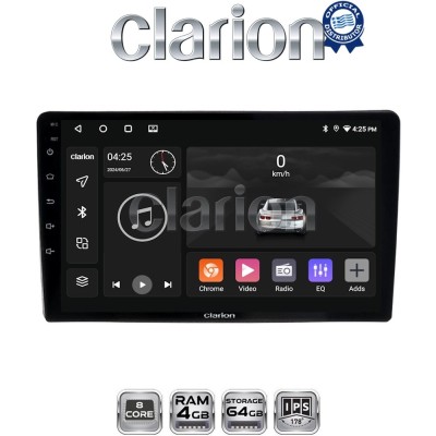 CLARION GL52402UP Οθόνη OEM Multimedia Αυτοκινήτου για Toyota Yaris 1999 2005 (CarPlay/AndroidAuto/BT/GPS/WIFI/GPRS)