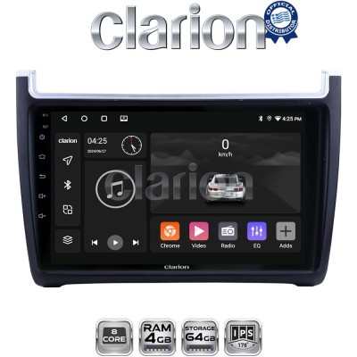 CLARION GL52405 Οθόνη OEM Multimedia Αυτοκινήτου για VW POLO 20142017 & CADDY 2015 (CarPlay/AndroidAuto/BT/GPS/WIFI/GPRS)