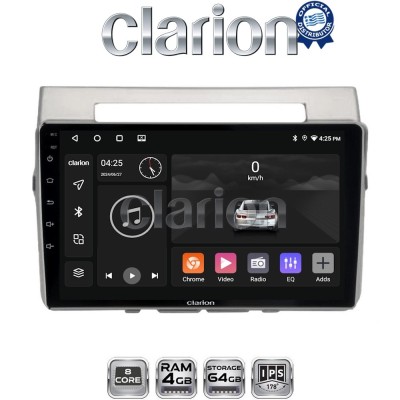 CLARION GL52417 Οθόνη OEM Multimedia Αυτοκινήτου για Toyota Corolla Verso 2004 2009 (CarPlay/AndroidAuto/BT/GPS/WIFI/GPRS)