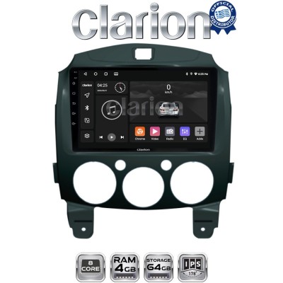 CLARION GL52430 Οθόνη OEM Multimedia Αυτοκινήτου για MAZDA 2 20072014 (CarPlay/AndroidAuto/BT/GPS/WIFI/GPRS)