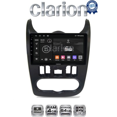 CLARION GL52432B Οθόνη OEM Multimedia Αυτοκινήτου για Dacia Duster 2006 2012 (CarPlay/AndroidAuto/BT/GPS/WIFI/GPRS)
