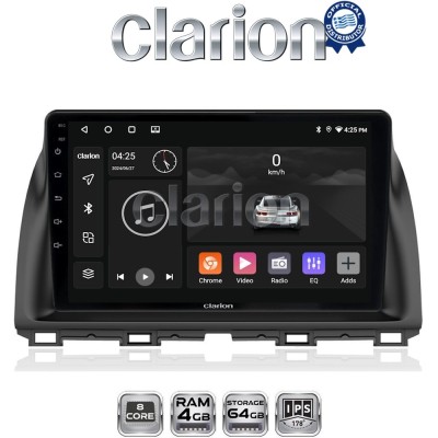 CLARION GL52438 Οθόνη OEM Multimedia Αυτοκινήτου για MAZDA CX5 20132017 (CarPlay/AndroidAuto/BT/GPS/WIFI/GPRS)