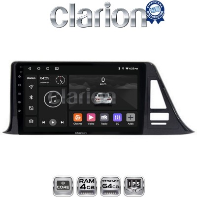 CLARION GL52445 Οθόνη OEM Multimedia Αυτοκινήτου για Toyota CH-R 2017 (CarPlay/AndroidAuto/BT/GPS/WIFI/GPRS)