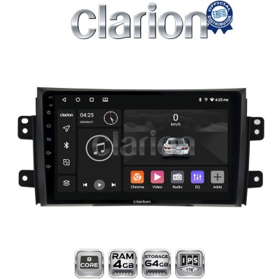 CLARION GL52446 Οθόνη OEM Multimedia Αυτοκινήτου για Fiat Sedici 2005 2013 Suzuki SX4 2005 2013 (CarPlay/AndroidAuto/BT/GPS/WI