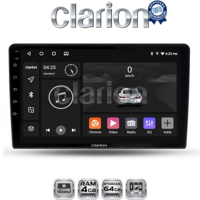 CLARION GL52452 Οθόνη OEM Multimedia Αυτοκινήτου για Ford Fiesta 2019 (CarPlay/AndroidAuto/BT/GPS/WIFI/GPRS)