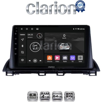 CLARION GL52461 Οθόνη OEM Multimedia Αυτοκινήτου για Mazda 3 2014 (CarPlay/AndroidAuto/BT/GPS/WIFI/GPRS)