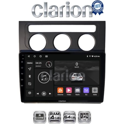 CLARION GL52511B Οθόνη OEM Multimedia Αυτοκινήτου για VW Touran 2003 2010 (CarPlay/AndroidAuto/BT/GPS/WIFI/GPRS)
