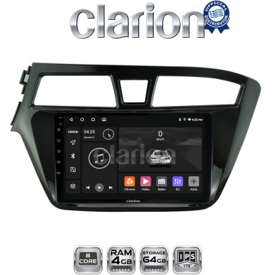 CLARION GL52517 Οθόνη OEM Multimedia Αυτοκινήτου για Hyundai i20 2015 (CarPlay/AndroidAuto/BT/GPS/WIFI/GPRS)